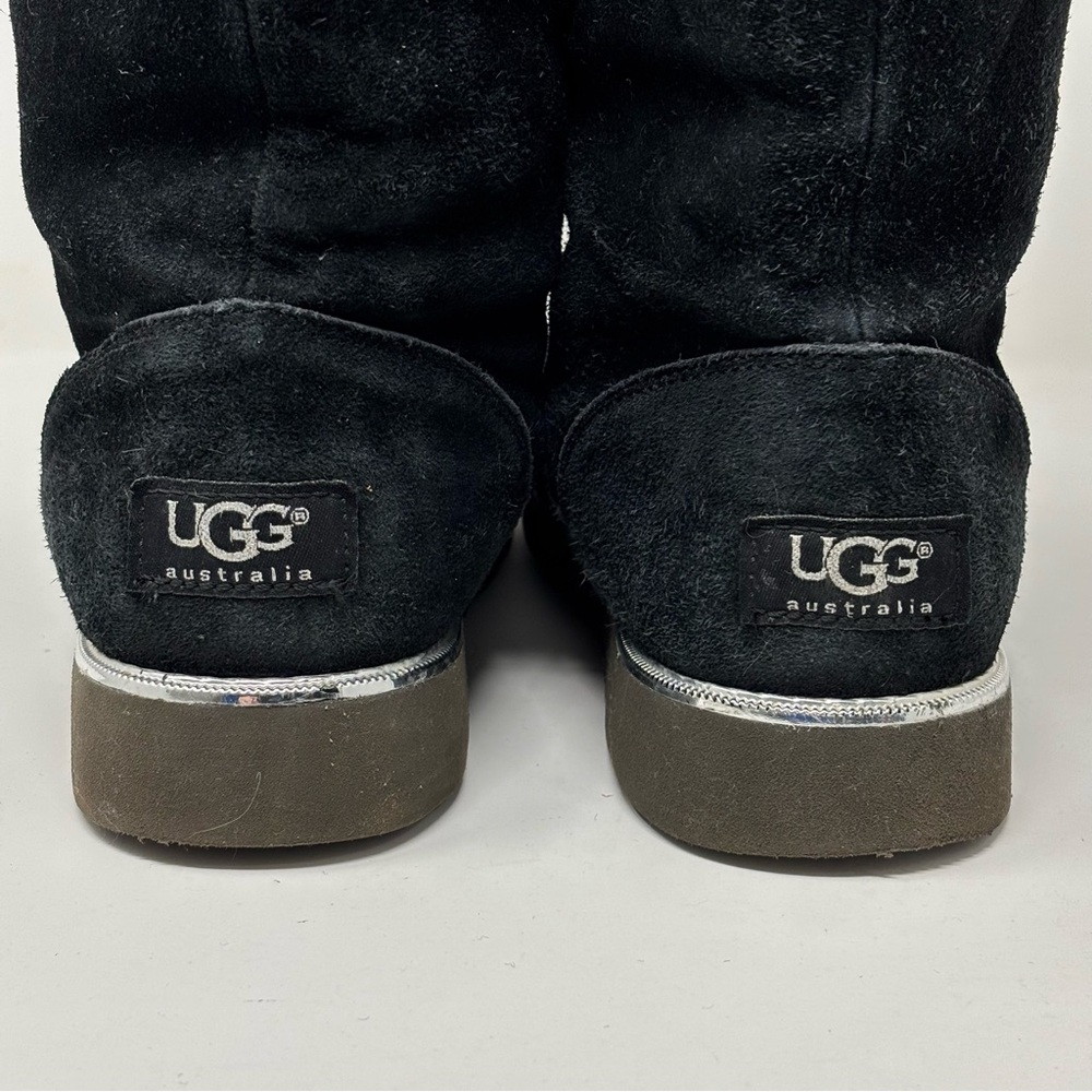 UGG Australia Callie Black Suede Boots Size 6 - Picture 4 of 13